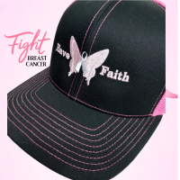Have Faith Butterfly Embroidered Hat