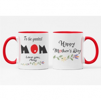 Personalized Mother's Day Greatest Mom Coffee Mug 