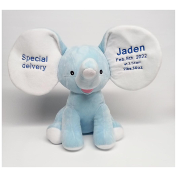 Personalized Cubbies Dumble Blue Elephant