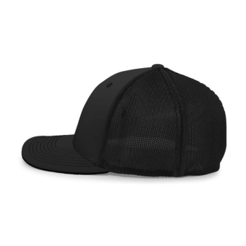 Custom Puff Embroidered Black Flexfit Hat 