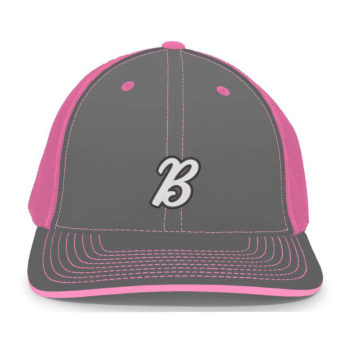Custom Embroidered Pink Graphite Hat
