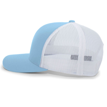 Personalized 3D Embroidered Columbia Blue & White Hat