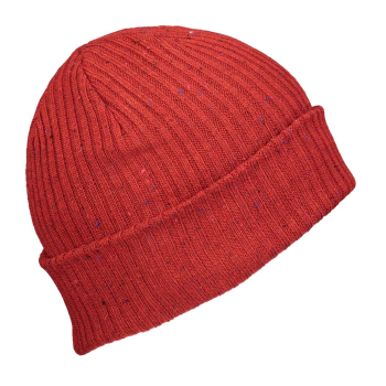 Personalized Embroidered Red Tweed Beanie 