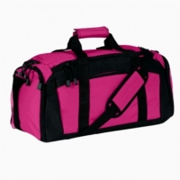 Embroidered Tropical Pink Gym Bag