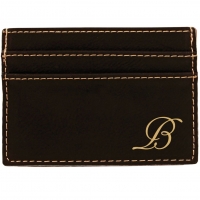 Personalized Men's Black Wallet Money Clip
