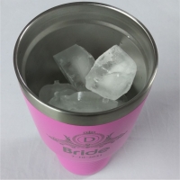 Personalized Pink Bridesmaid Travel Mug