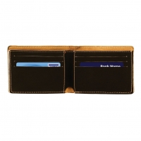 Personalized Black Leatherette Men's Bi-fold Wallet