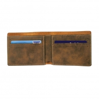 Personalized Rustic Leatherette Men's Bi-fold Wallet