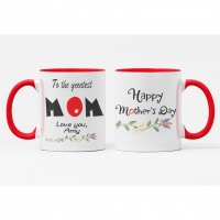 Personalized Mother's Day Greatest Mom Coffee Mug 