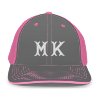 Custom Embroidered Pink Graphite Hat