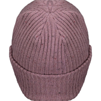 Embroidered Lavender Tweed Beanie 