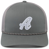 3D Embroidered Snapback Graphite Braid Cap 