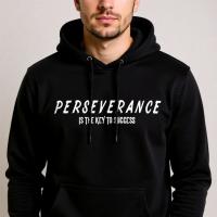 Embroidered Perseverance Is the Key to Success Hoodie