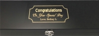 Personalized Black Finish Single Wine Gift Box