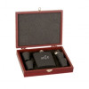 Personalized Black Stainless Steel Flask Set 