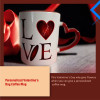 Personalized Valentine's Day Heart Handle Coffee M...