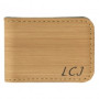 Personalized Men's Bamboo Leatherette Money Clip