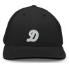 Custom Puff Embroidered Black Flexfit Hat 