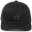 Custom Embroidered All Black Snapback Braid Cap 