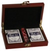 Rosewood Finish Card Dice Set 