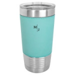 Personalized Teal Leatherette Polar Camel Tumbler 
