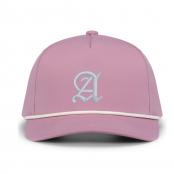 Embroidered Weekender Dusty Mauve & White Hat 