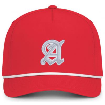 Embroidered Red & White Weekender Hat