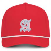 Embroidered Red & White Weekender Hat